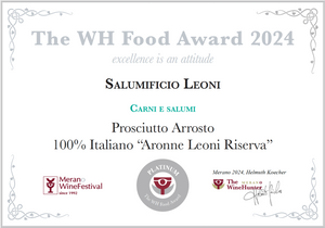 Aronne Leoni Riserva -  5 SPILLI Guida Salumi D’Italia 2025 & PLATINUM AWARD WINEHUNTER 2024